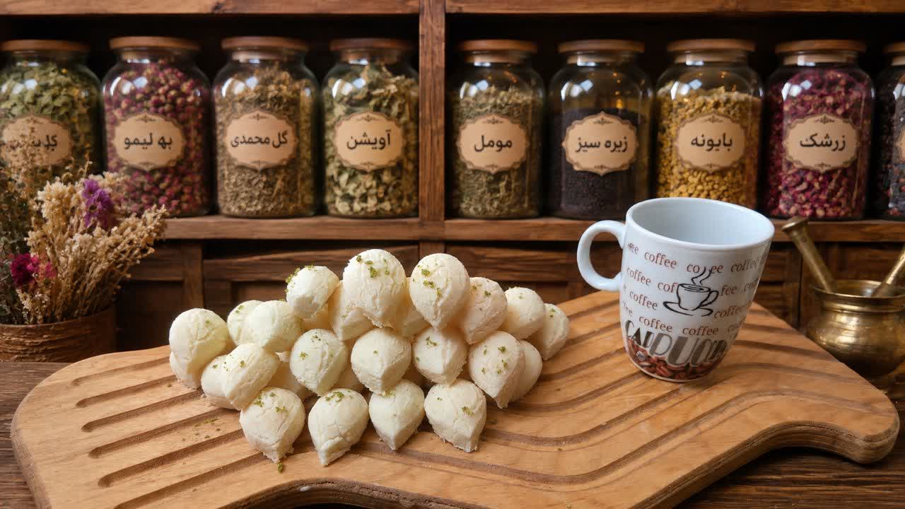شیرینی نارگیلی خانگی تازه و خوشمزه